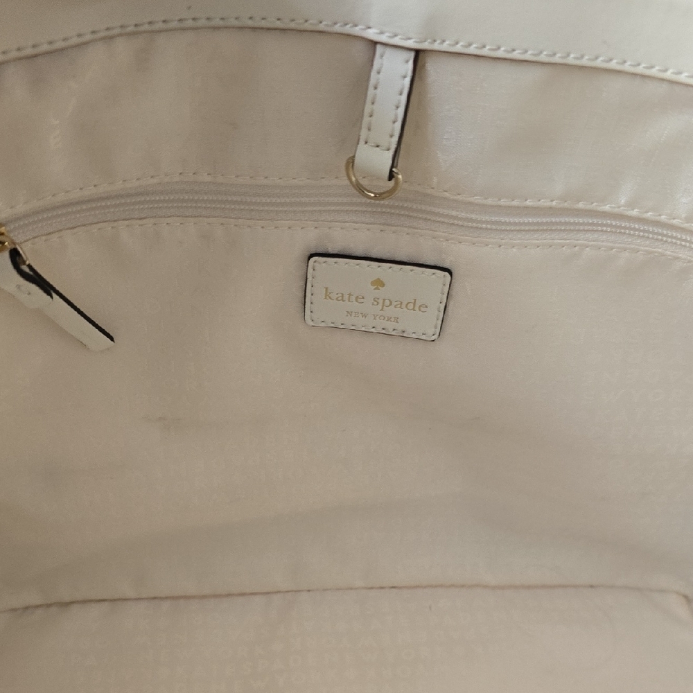 Kate Spade Chic Cream Cut-Out Tote Bag - Picture 8 of 11